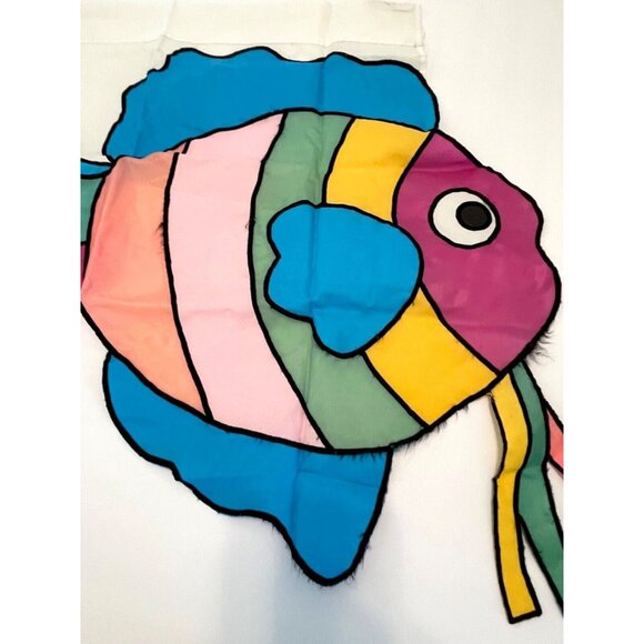 Tropical Fish Hanging Garden Flag Party Beach Pool Vacation Multicolor VTG READ - Picture 8 of 10
